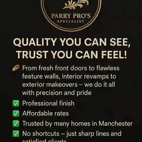 Parry Pro's decorating work — feature wall